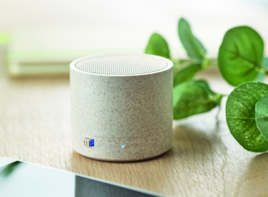 Logotrade promotional items photo of: 3W speaker in wheat straw/ABS