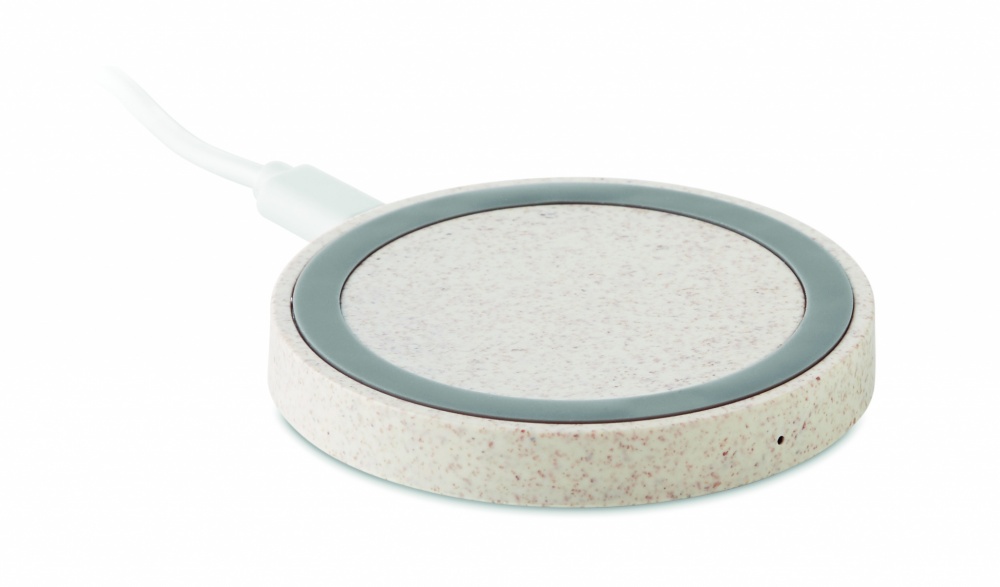 Logo trade promotional giveaways image of: Wheat straw/ABS charger 5W