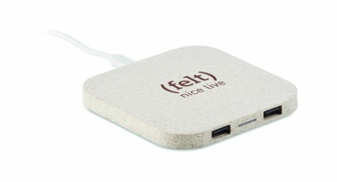 Logotrade promotional giveaways photo of: Hub charger wheat straw/ABS 5W