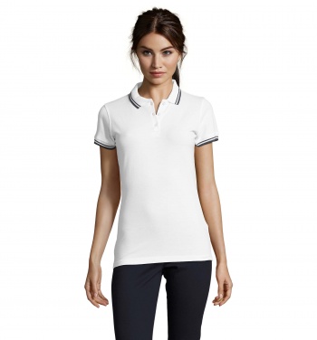 Logo trade corporate gift photo of: PASADENA women polo 200g