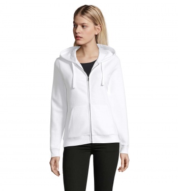 Logo trade promotional product photo of: SPIKE WOMEN ZIP HOOD SWEAT