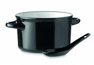 Logo trade business gift photo of: Ceramic vintage bowl 550 ml