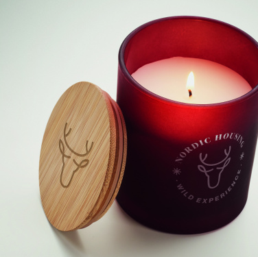 Logo trade corporate gifts picture of: Plant based wax candle 200 gr