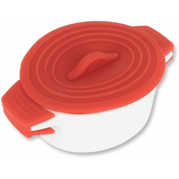Logo trade promotional gift photo of: Porcelain pot with silicone lid DELHI