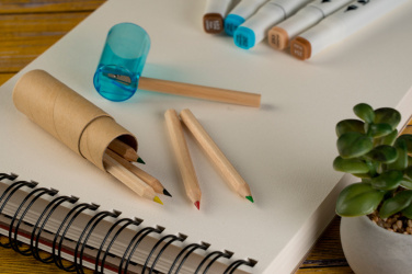 Logo trade promotional items image of: Wooden crayons BECKY