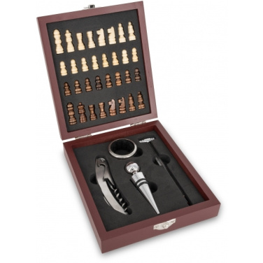 Logotrade promotional product picture of: Chess wine set SAN GIMIGNANO