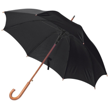 Logo trade promotional items picture of: Wooden automatic umbrella NANCY