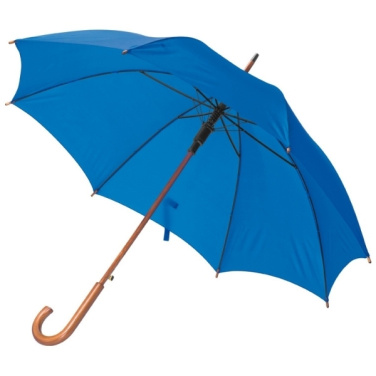 Logo trade business gifts image of: Wooden automatic umbrella NANCY