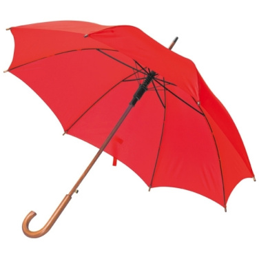 Logotrade promotional gift picture of: Wooden automatic umbrella NANCY
