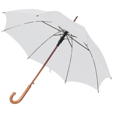 Logo trade promotional items image of: Wooden automatic umbrella NANCY