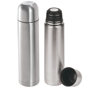 Logo trade corporate gifts image of: Stainless steel isolating flask VIRGINIA BEACH 100 ml