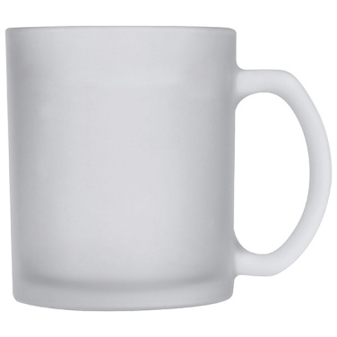 Logotrade promotional item image of: Glass coffee mug GENEVA 300 ml