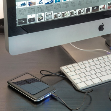 Logo trade promotional items picture of: Solar power bank PHILADELPHIA
