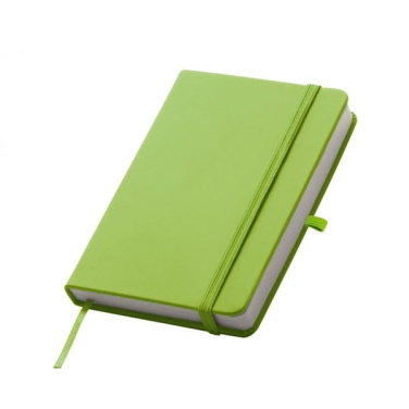 Logo trade promotional merchandise picture of: A6 note book LUBECK