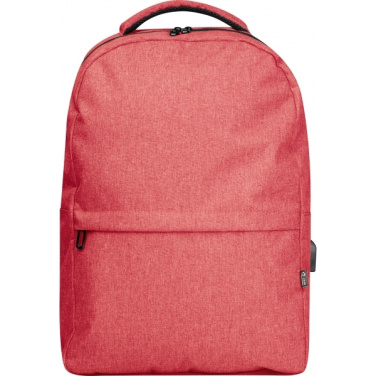 Logo trade promotional gifts image of: rPET backpack RIMINI