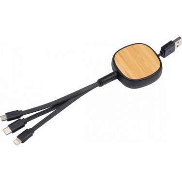 Logo trade promotional products image of: Charging cable STRASBOURG