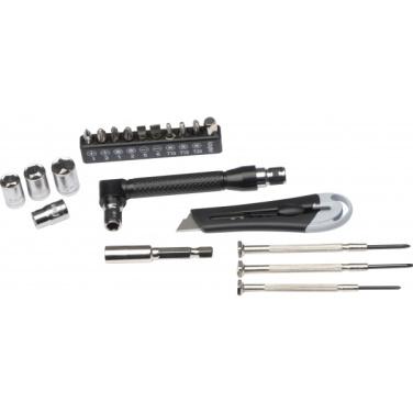 Logo trade promotional merchandise picture of: 22-piece tool set BERINGEN
