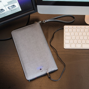 Logo trade promotional items image of: Travel folder with power bank Almera