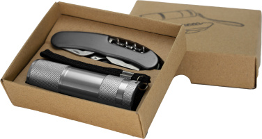 Logo trade corporate gifts picture of: Set torch and pocket knife DOVER