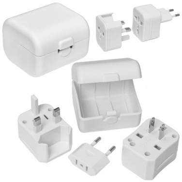 Logotrade promotional gift image of: Travel adapter PERU