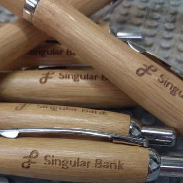Logotrade corporate gift picture of: Wooden ballpen BRENTWOOD