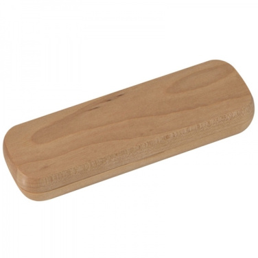 Logo trade promotional giveaways picture of: Wooden writing set ballpen and roller INDIANAPOLIS