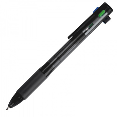 Logo trade promotional gifts image of: Plastic ballpen 4in1 NEAPEL
