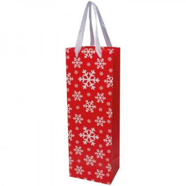 Logotrade promotional merchandise image of: Wine bag in Christmas design LAPLAND