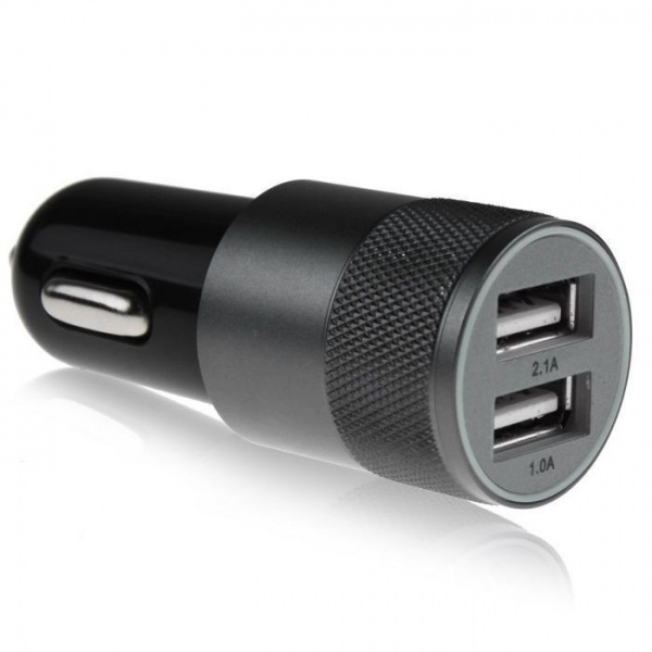 Logo trade promotional gifts image of: Metal car charger