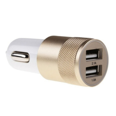 Logo trade business gift photo of: Metal car charger