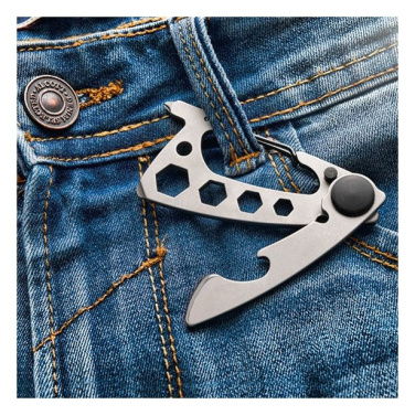 Logo trade promotional giveaways picture of: Multifunctional tool BURUNDI Schwarzwolf