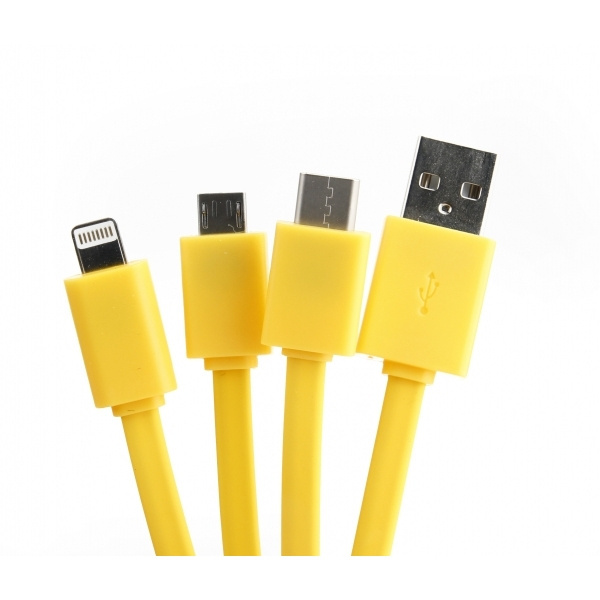 Logotrade promotional giveaway image of: Personalized charging cable 3in1