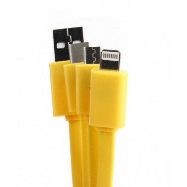 Logo trade promotional gifts image of: Personalized charging cable 3in1