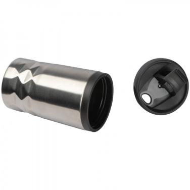 Logotrade promotional gift image of: Stainless steel mug with lid ROMA 250 ml