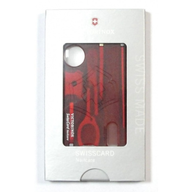 Logo trade advertising products image of: Multitool SwissCard Nailcare Victorinox
