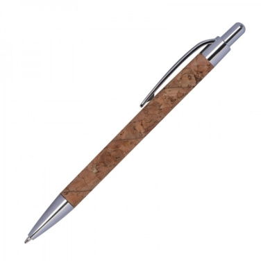 Logo trade promotional giveaways picture of: Cork pen KINGSWOOD