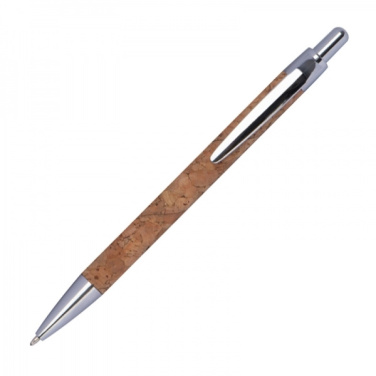 Logo trade promotional gift photo of: Cork pen KINGSWOOD