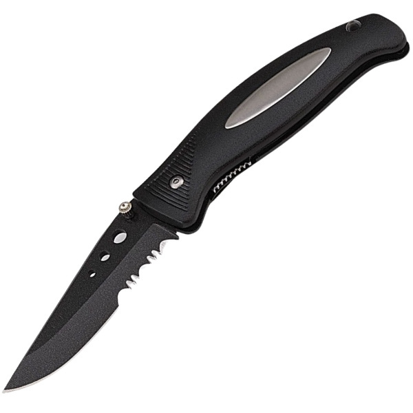 Logo trade corporate gifts image of: Folding knife STYX Schwarzwolf