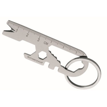 Logo trade promotional merchandise image of: Multifunctional keychain ATACAMA Schwarzwolf