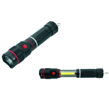 Logo trade promotional gifts picture of: Flashlight BIWA Schwarzwolf