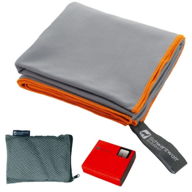 Logo trade advertising products picture of: Towel MALAREN Schwarzwolf