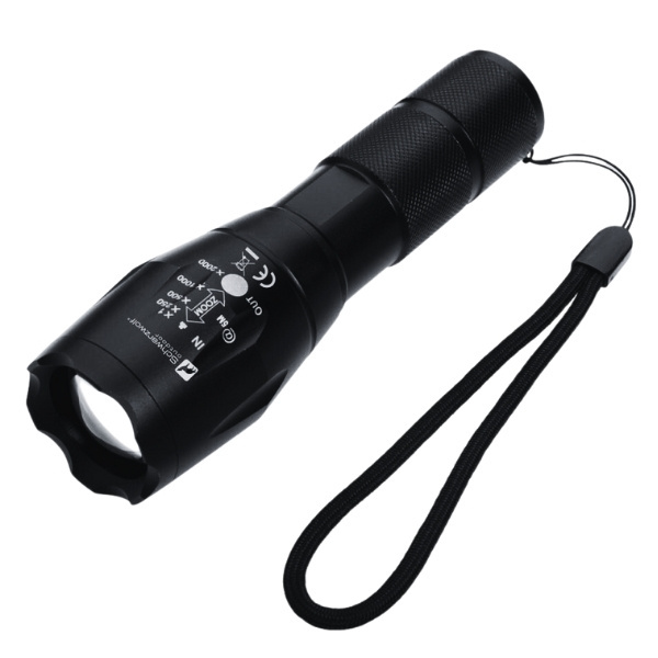 Logotrade advertising products photo of: Flashlight DELGADA Schwarzwolf