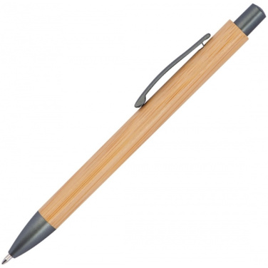 Logo trade promotional merchandise image of: Bamboo ballpen BERINGEN