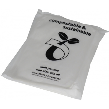 Logo trade promotional merchandise image of: Rain poncho FLEURUS