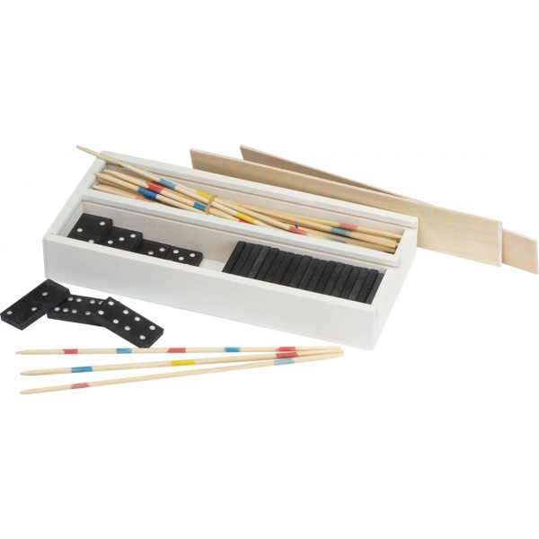 Logotrade promotional item picture of: Mikado and Domino Game FOLIGNO
