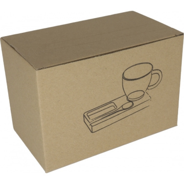 Logo trade advertising products picture of: Tray with cup and spoon FORMOSA 150 ml