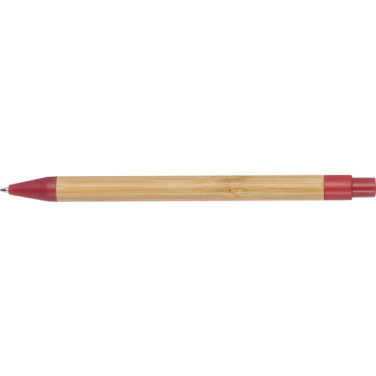 Logo trade promotional gift photo of: Wheatstraw and bamboo ballpen HALLE
