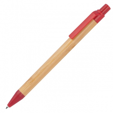 Logo trade promotional merchandise picture of: Wheatstraw and bamboo ballpen HALLE