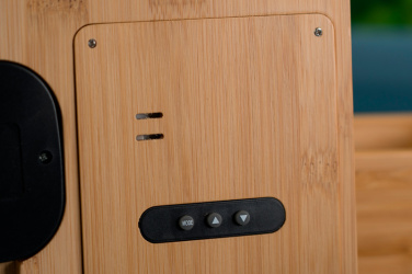 Logo trade promotional products picture of: Bamboo weather station GRANADA