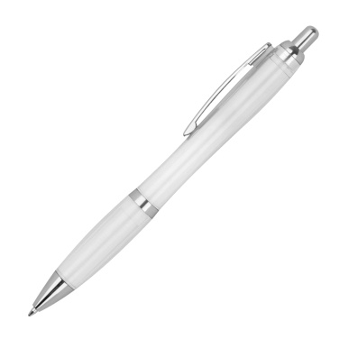 Logo trade advertising products picture of: Transparent ballpen ALKEN